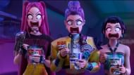 KPop Demon Hunters brings humor with scenes of Huntr/x reacting dramatically (Image via Netflix)